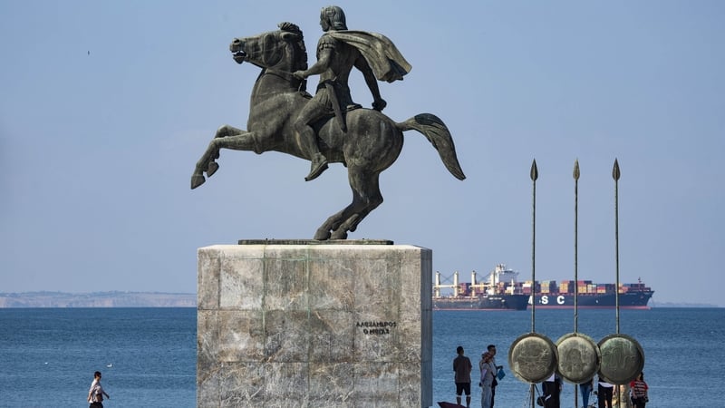 Statue of Alexander the Great, located at the waterfront of Thessaloniki in Macedonia, Greece (file image)