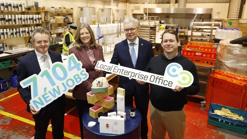 John Magee, Chair of the Local Enterprise Office network, Carol Gibbons, Head of Entrepreneurship, Regions and Local Enterprise, Enterprise Ireland, Shane Tiernan, County & City Management Association and John Larkin, founder of The Black Stuff
