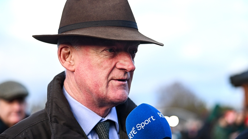 Willie Mullins speaking to RTÉ Sport after sending out Lossiemouth to win on day two of the Fairyhouse Winter Festival last month