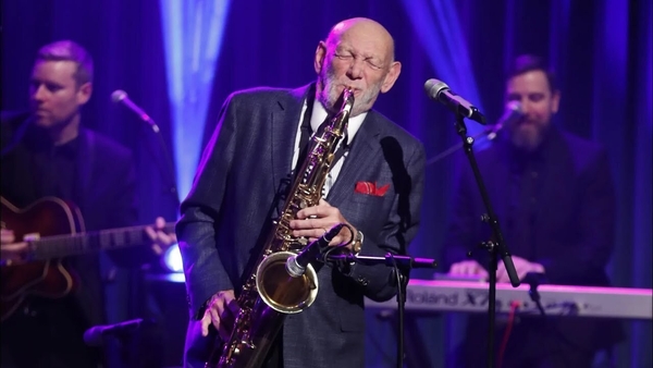 Paddy Cole performs on The Late Late Show in 2019