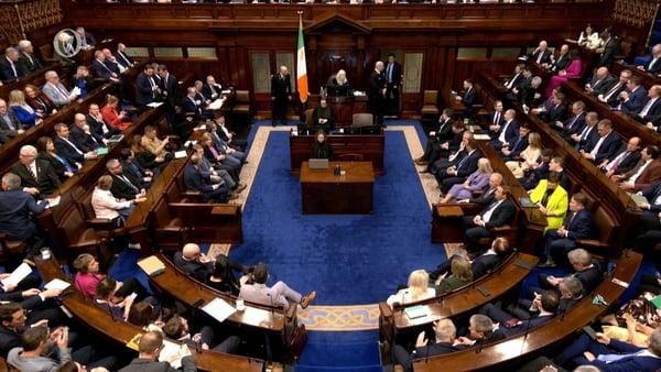 The Dáil today.
