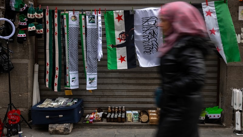 Previously banned foreign goods are now openly on sale in Damascus in Syria