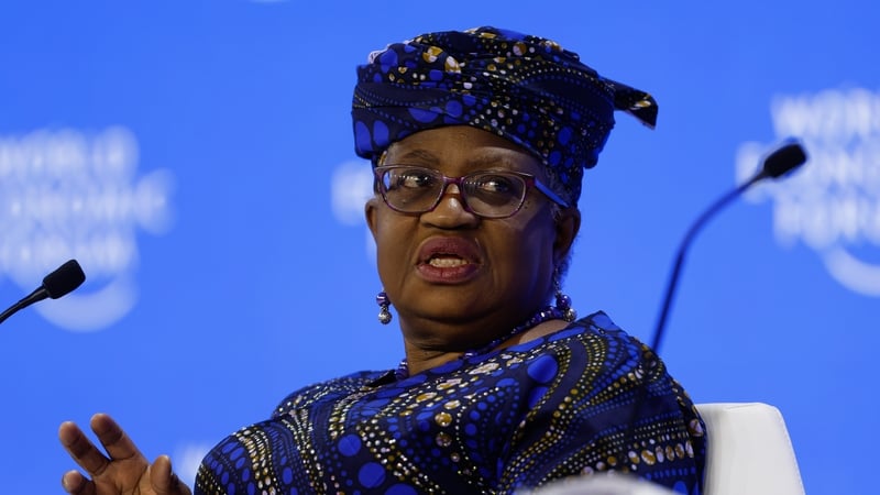 Ngozi Okonjo-Iweala, director-general of the World Trade Organization, at Davos 2025