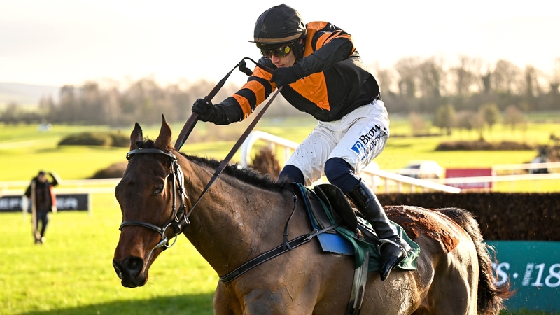 Paul Townend riding Nick Rockett to victory in the Goffs Thyestes Handicap Steeplechase