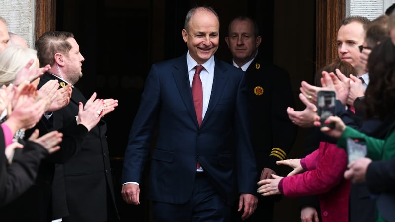 The Dáil voted by 95 votes to 76 to elect Micheál Martin to the office of Taoiseach