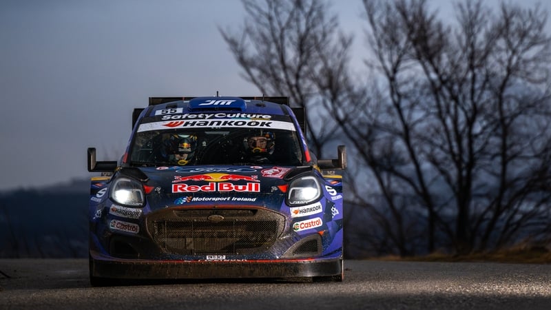 Josh McErlean and Eoin Treacy in their Ford Puma Rally1