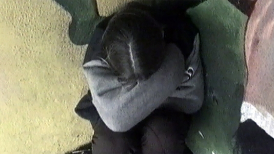 A pupil from St Michael's National School in Ballyfermot dramatises the effect of bullying, 1995.