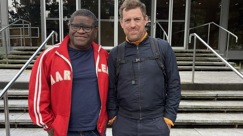Continental Riffs: Gary Younge (L) and Adrian Duncan (R) at the RTÉ Radio Centre