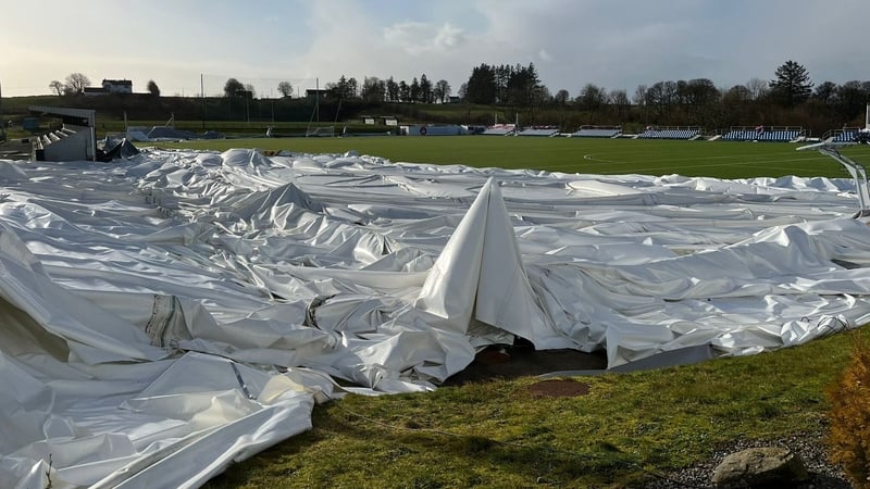 The Connacht GAA Air Dome was destroyed overnight
