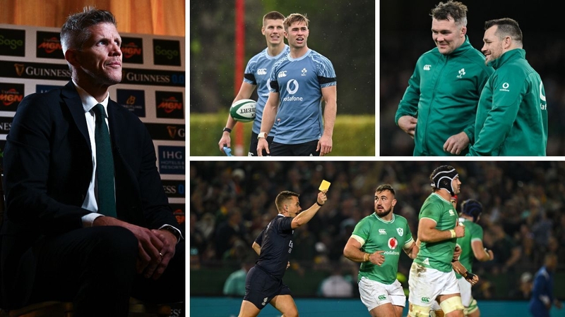 Simon Easterby (left) is interim head coach of Ireland for the Six Nations