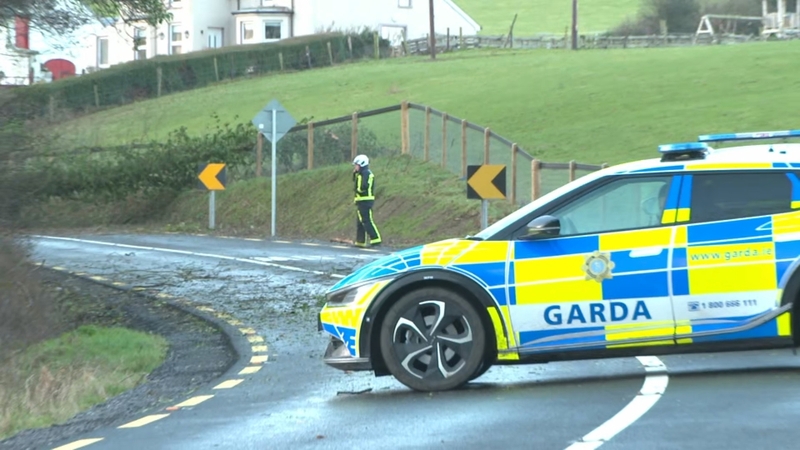 The incident happened at Feddyglass, Raphoe at 5.30am when a tree fell on a car during Storm Éowyn