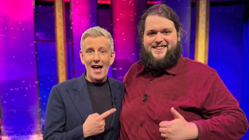 Garron Noone with Patrick Kielty on Friday's Late Late Show - "I'm doing things now I never thought I'd be able to do"