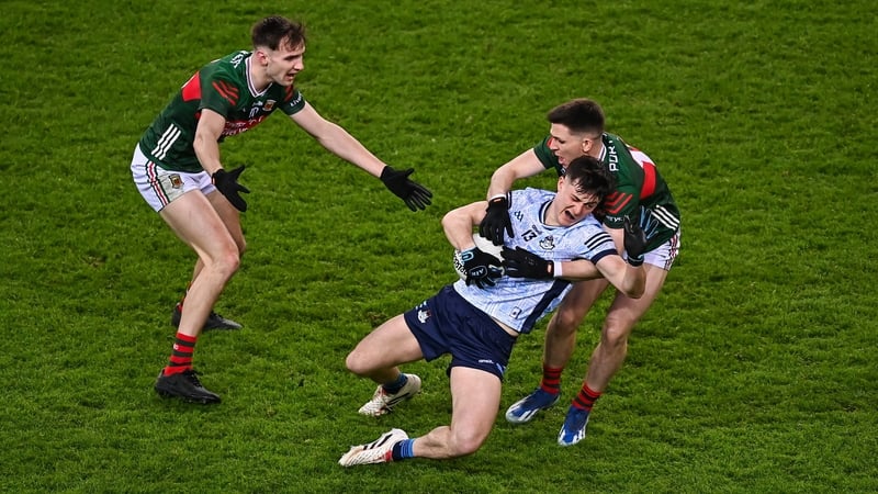 Dublin's Killian McGinnnis comes under pressure