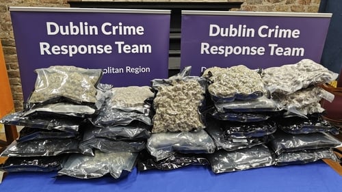 The drugs were found during the planned search of a property in Dundrum