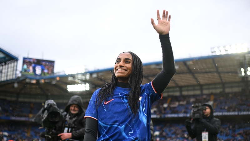 Naomi Girma was unveiled at Stamford Bridge
