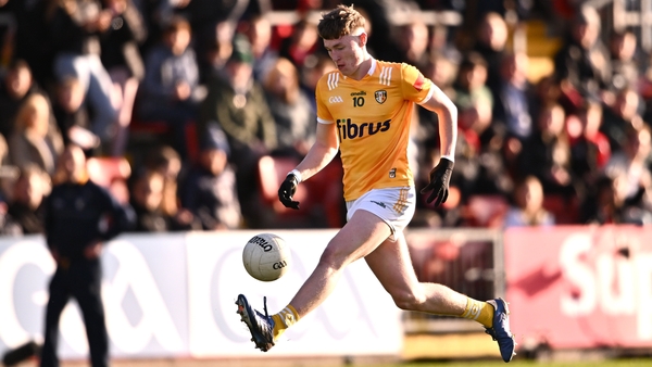 Antrim's Conor Hand finished with a personal tally of three points
