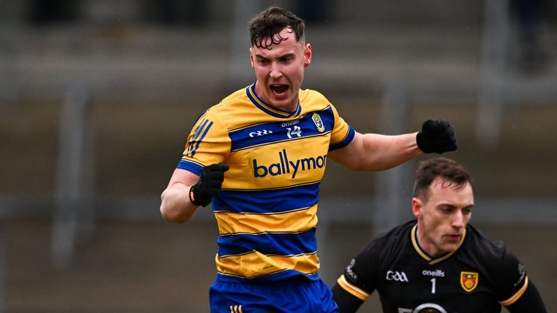 Cian McKeown celebrates after scoring Roscommon's second goal of the afternoon