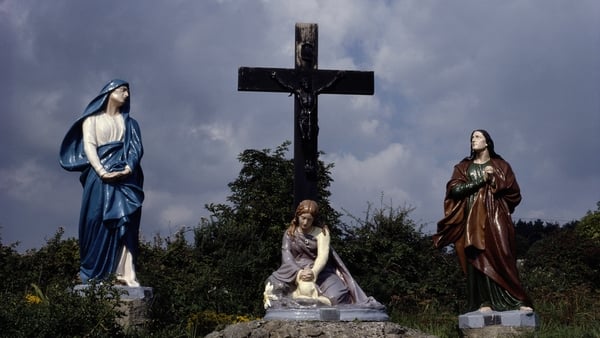 Statues at St Brigid of Kildare's shrine, Faughart, County Louth (1997) (Photo by RDImages/Epics/Getty Images)