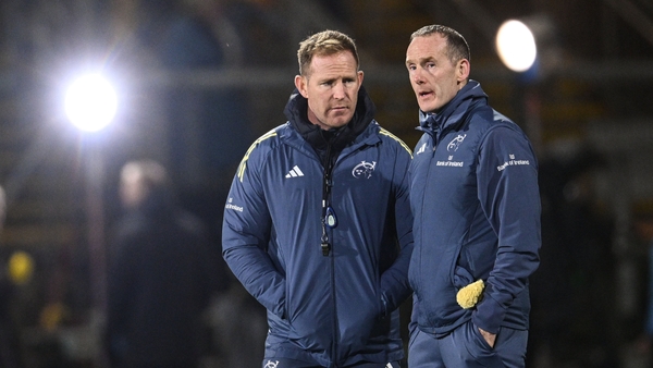 Mike Prendergast (l) has expressed his interest in becoming head coach of Munster