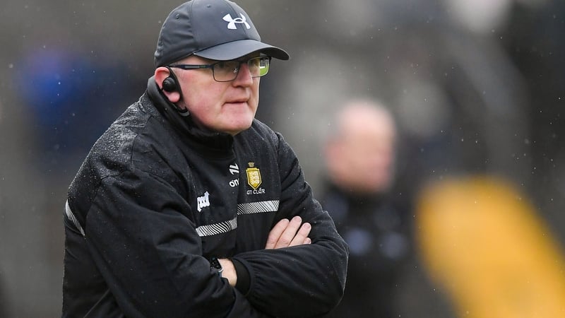 Clare manager Brian Lohan during the Allianz Hurling League Division 1A match between Clare and Kilkenny at Cusack Park in Ennis, Clare. Photo by John Sheridan/Sportsfile