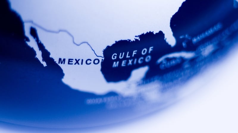 The change will be visible in the US but the name will remain 'Gulf of Mexico' in Mexico (Stock image)