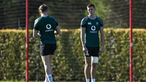Sam Prendergast trained fully despite a dead leg