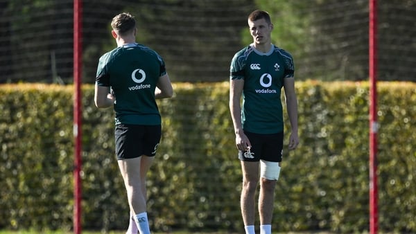 Sam Prendergast trained fully despite a dead leg