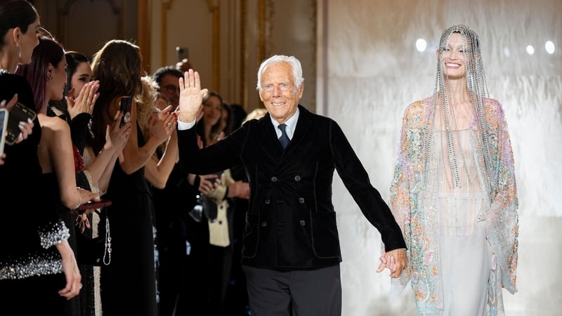 At 90-years-old, Giorgio Armani showcased an awe-inspiring collection at Paris haute couture week.
