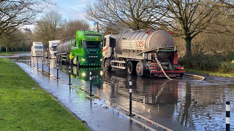 Uisce Éireann says its crews are on the ground working to resolve the issue and mitigate the impact of any overflows