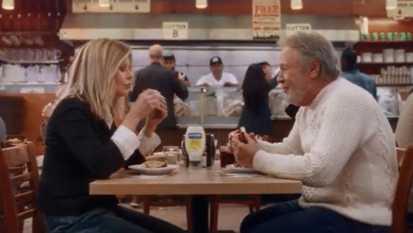 "They both said they hadn't been back inside Katz's since they shot the scene, and so we got to be there for the moment when they both walked on set"