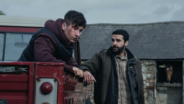 Barry Keoghan, Christopher Abbott agus dóirteadh fola.
[Pic: Patrick Redmond]