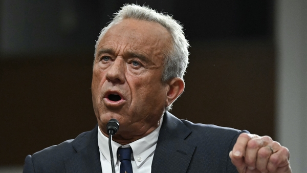 Robert F Kennedy Jr testifies during the confirmation hearing