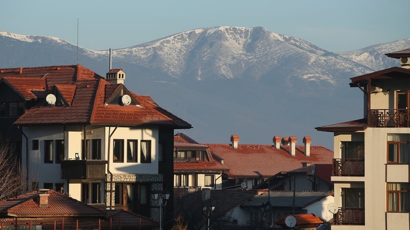 A view of the Bansko ski resort in Bulgaria, near where the accident happened