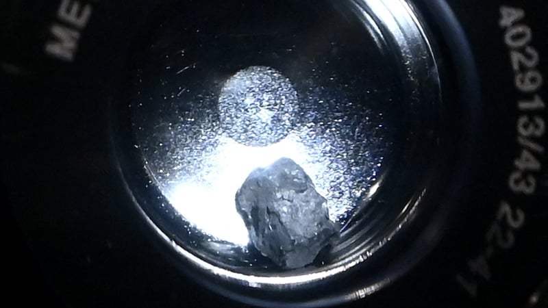 A sample of Asteroid Bennu on public display in Washington, DC