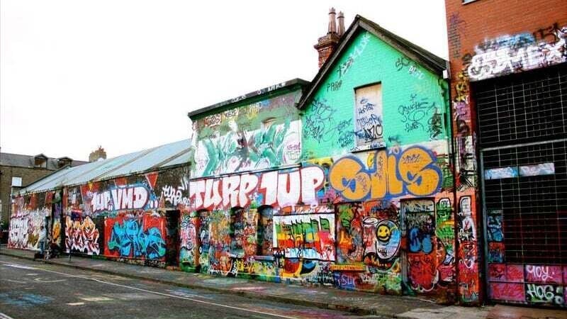 The legendary grafitti wall at Windmill Lane