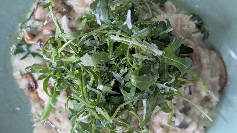 Derry Clarke's mushroom & baby spinach risotto: Today