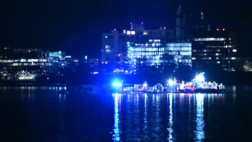 The mid-air crash happened in the early hours of the morning