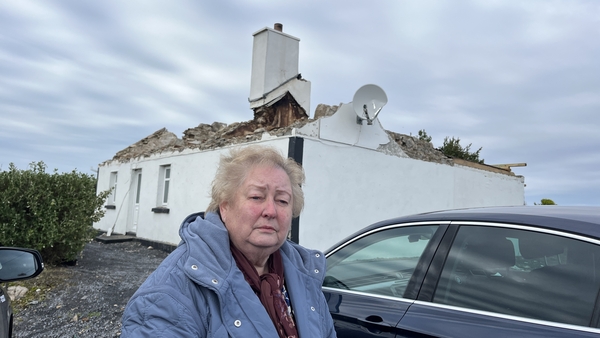 Maureen Folan spent the night in her son's house last Thursday, before returning to find her home in ruins