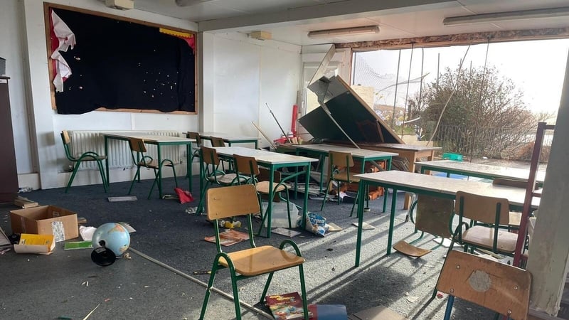 Due to catastrophic damage to the school, it is not safe for staff or pupils to return to their old classrooms or school building