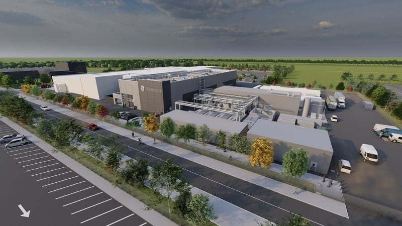A CGI image of the new GEHealthCare facility in Carrigtwohill, Cork