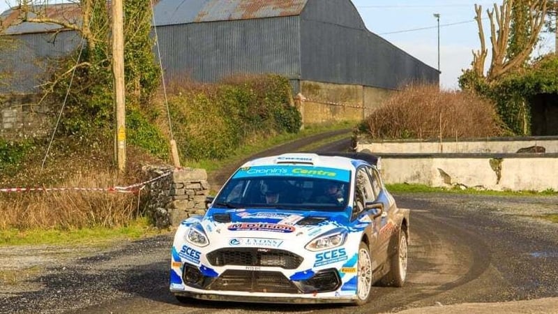 Keith Cronin in action during last year's Galway International Rally