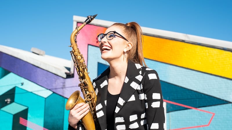 Jess Gillam. Photo credit: Robin Clewley