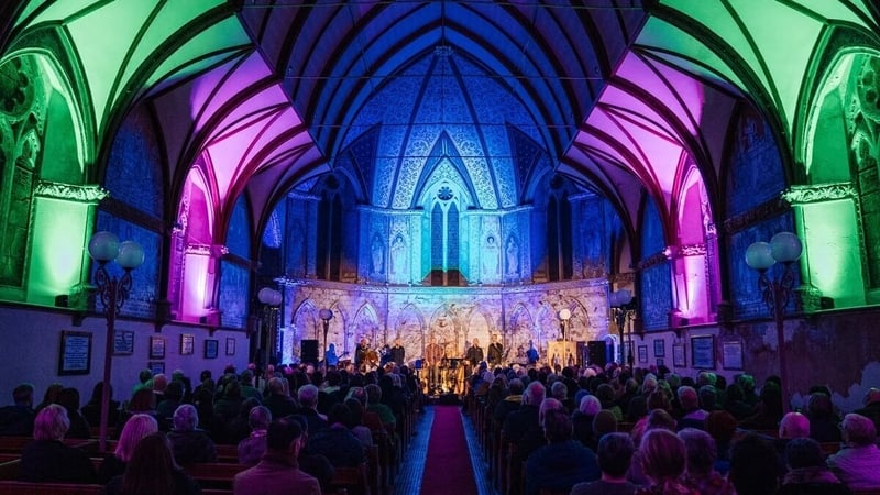 Vocal group Coda singing in the Holy Trinity Church at Westival 2024 (Pic: AMAYO Photography)