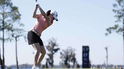 Leona Maguire plays her approach to the 17th