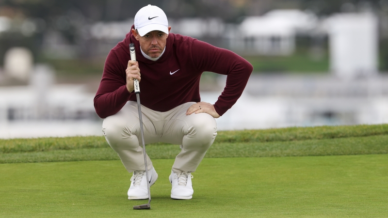Rory McIlroy had an uneven round on Day 2 but finished in style at 18
