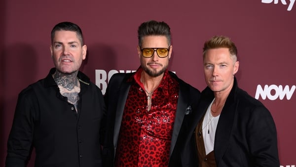 L-R: Shane Lynch, Keith Duffy and Ronan Keating