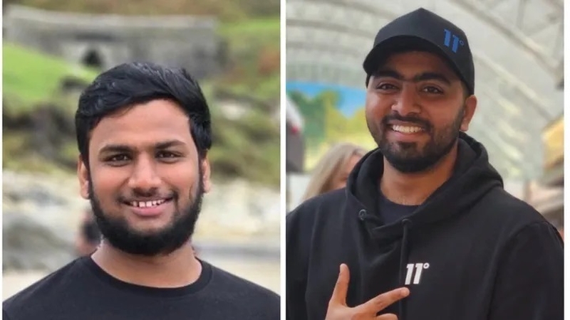 Suresh Cherukuri (L) and Bhargav Chitturi (R) were killed in the crash in Co Carlow yesterday