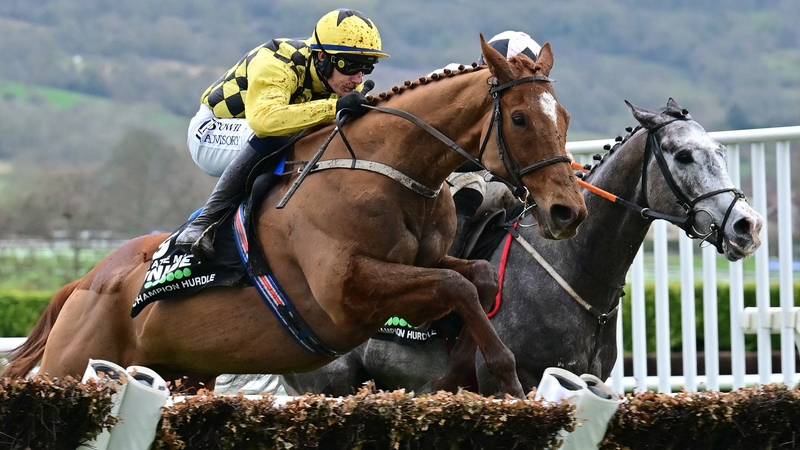 State Man and Paul Townend on their way to winning the Cheltenham Champion Hurdle