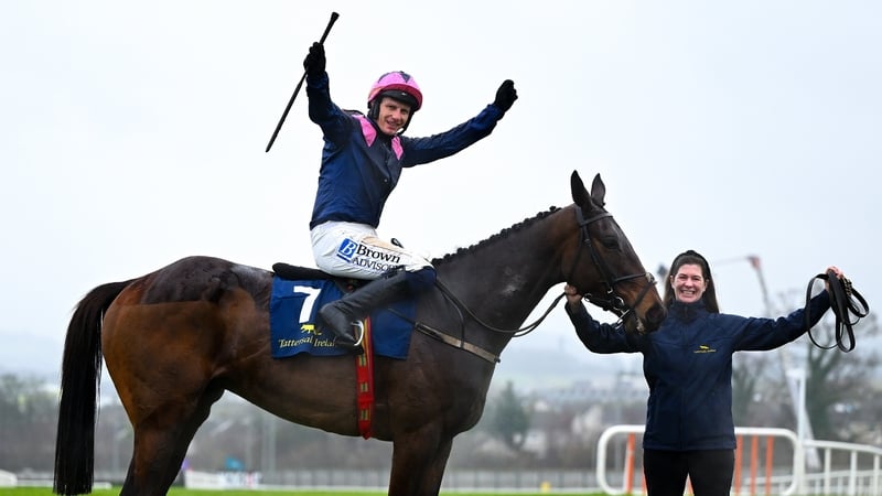 Paul Townend celbrates Grade One glory aboard Kopek Des Bordes
