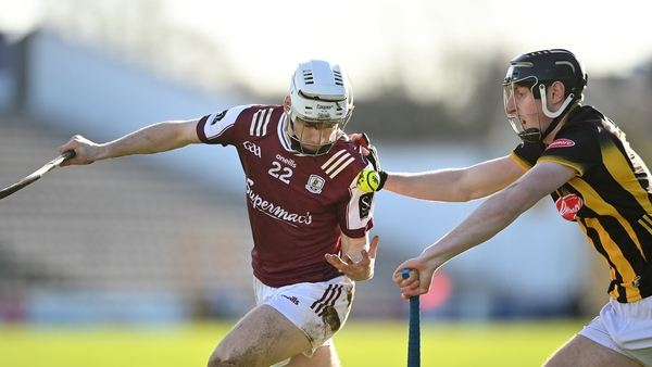 Declan McLoughlin of Galway tries to shake off the advances of David Blanchfield